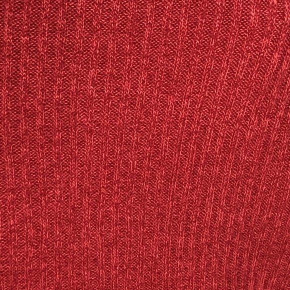 DKNY Woman Red Top Tank Dress Sweater Shirt, V Nec - Picture 3 of 7